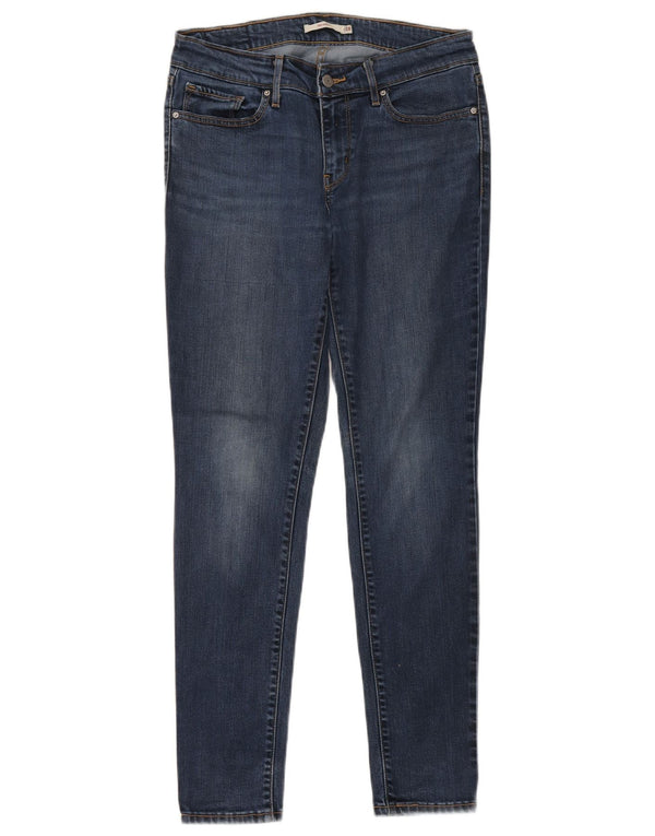 Женские джинсы скинни Levi's 711 W28 L30 темно-синие из лиоцелла