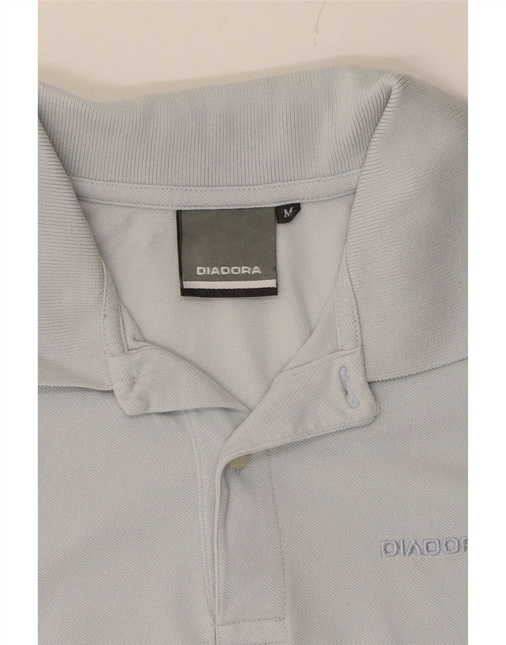 DIADORA Mens Polo Shirt Medium Grey Cotton Classic Vintage Diadora and Second-Hand Diadora from Messina Hembry 