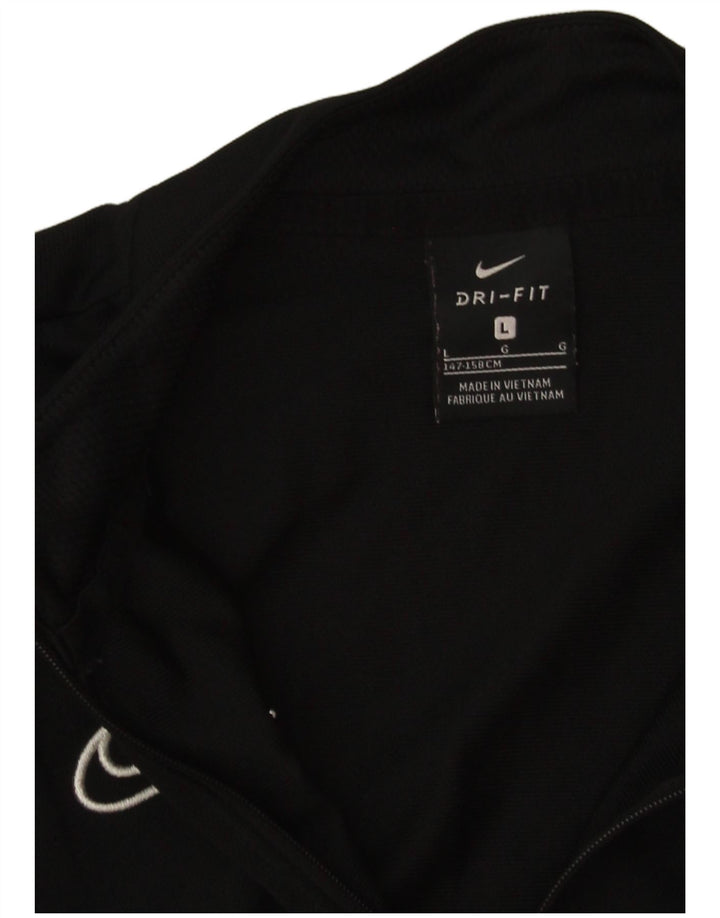 Nike - Chaqueta de chándal para niño (12 a 13 años, talla grande, poliéster), color negro