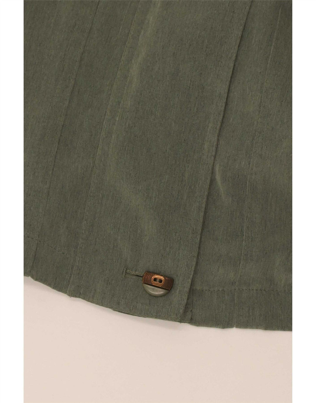 Cappotto da donna vintage UK 14 grande poliestere verde