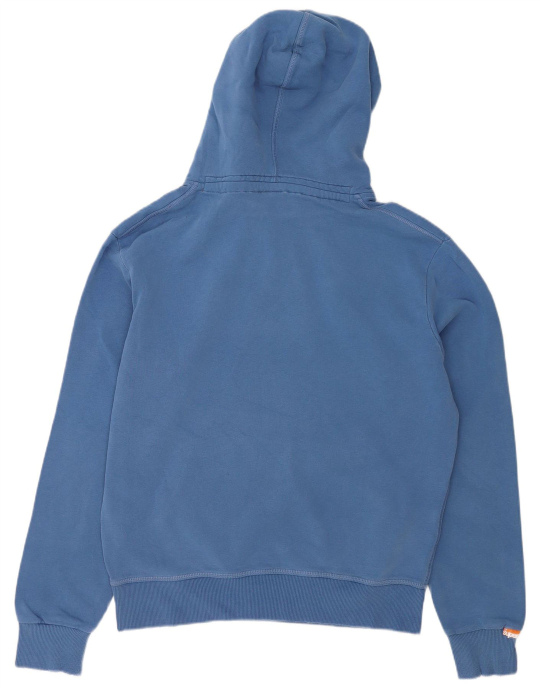 Superdry Mens Hoodie Jumper 2XL Blue Cotton