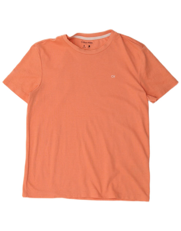 Calvin Klein T-Shirt Homme Orange Moyen Coton