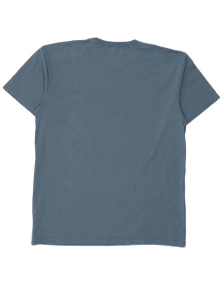 Carhartt Mens T-Shirt Top Medium Blue Cotton