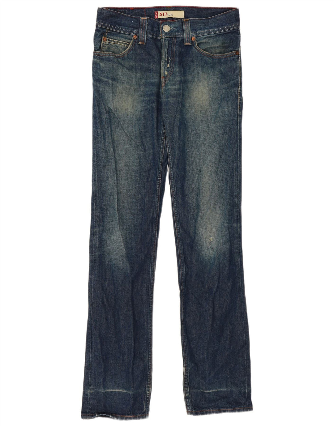 Levi's Damen 511 Slim Jeans W30 L33 Blau