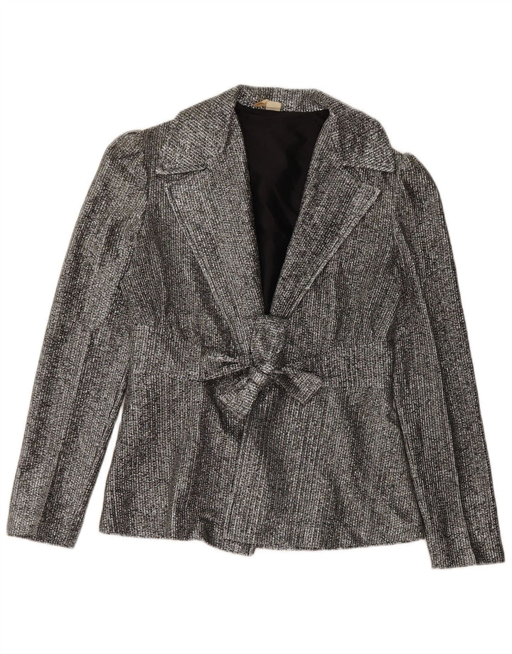 Chaqueta Blazer Vintage para Niñas 9-10 Años Gris