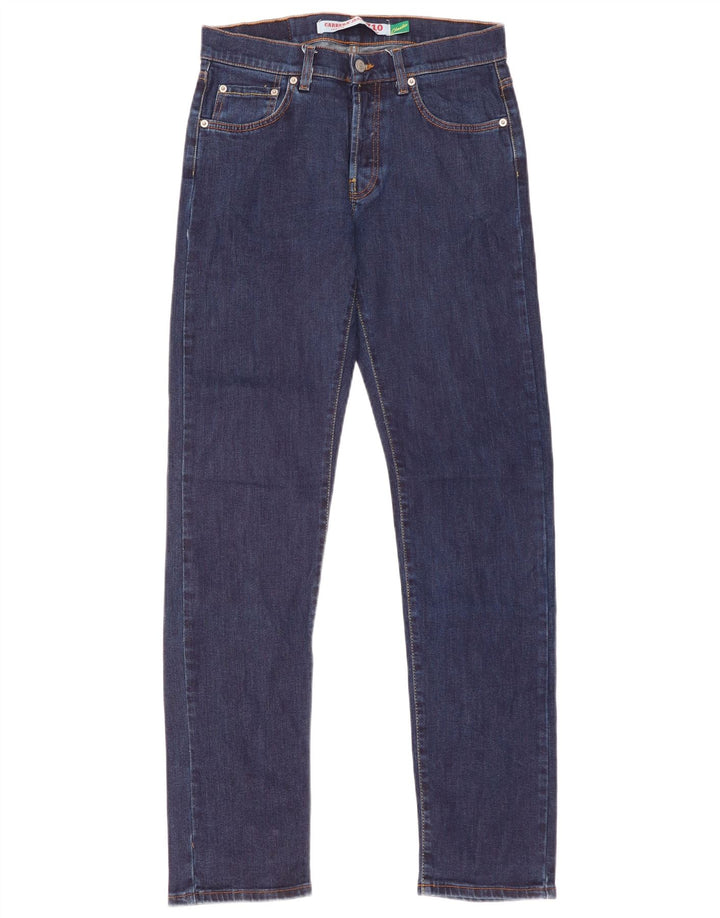 Carrera Mens 710 Regular Slim Jeans IT 46 Small W31 L33 Navy Blue Cotton