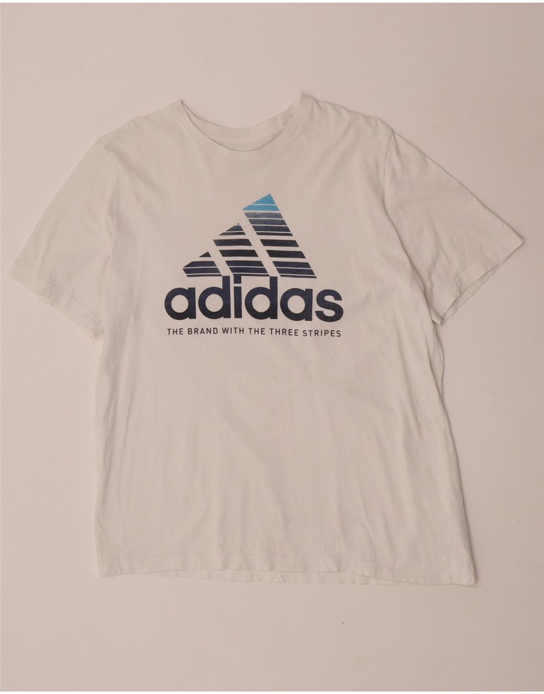Adidas Mens Graphic T-Shirt Top Large White Cotton