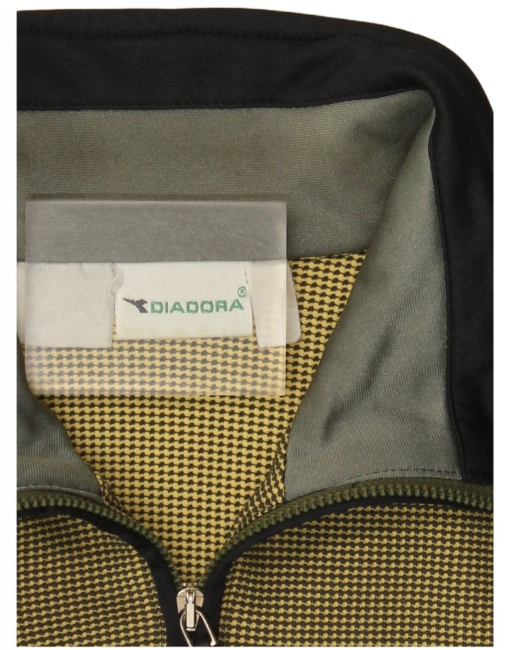 Ανδρική φόρμα Diadora Top Jacket Medium Khaki Colourblock