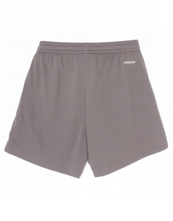 Adidas Boys Aeroready Sport Shorts 7-8 Years Grey Polyester