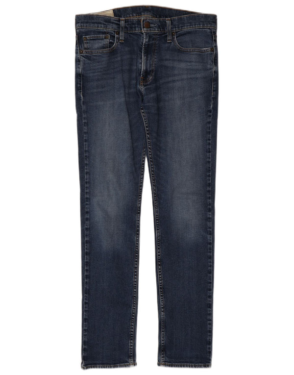 Jeans skinny da uomo Hollister W32 L32 cotone blu
