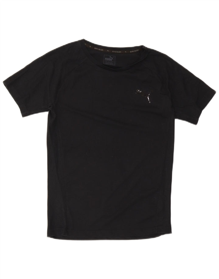 Puma Herren T-Shirt Top Small Schwarz Baumwolle