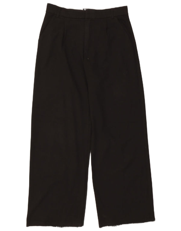 Zara Mens High Waist Pegged Chino Trousers Large W30 L30 Black