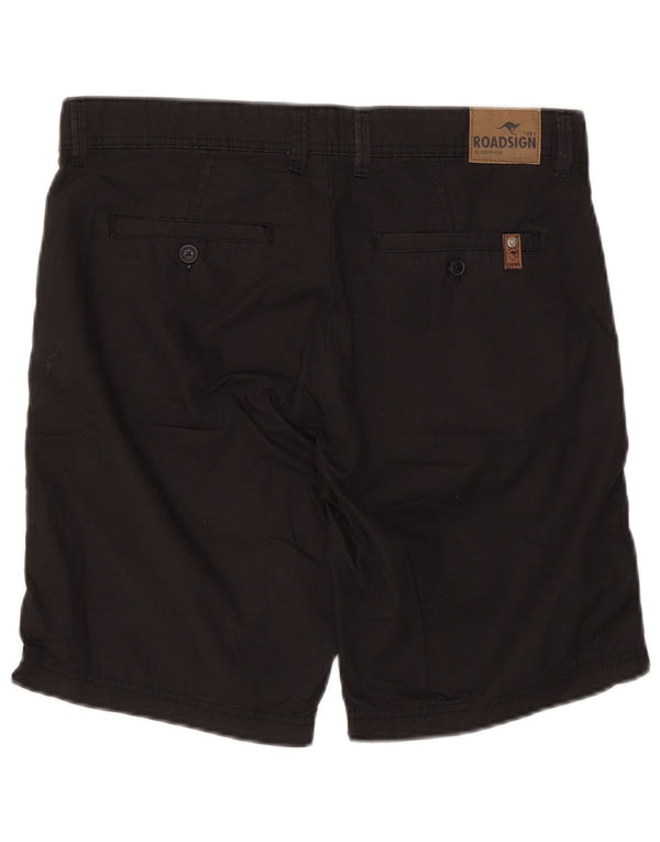 Roadsign Australia Mens Chino Shorts W32 Medium Black Cotton