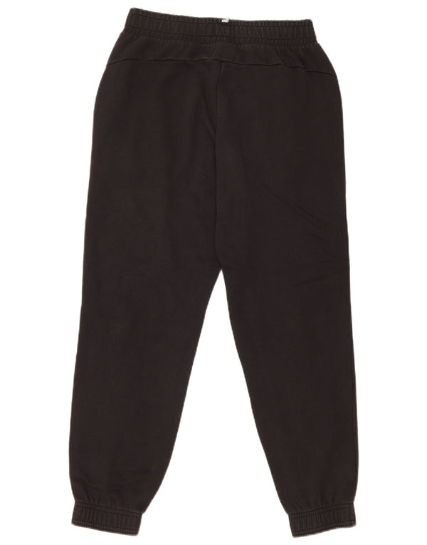 Puma Boys Tracksuit Trousers Joggers 13-14 Years Black Cotton