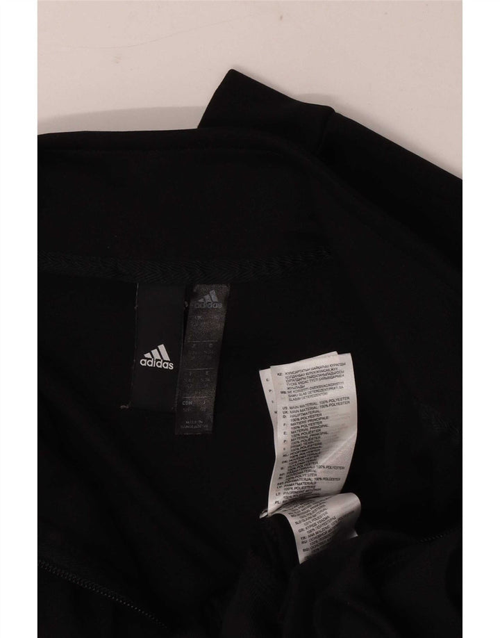 Jachetă de trening pentru femei Adidas UK 8/10 Poliester negru mic