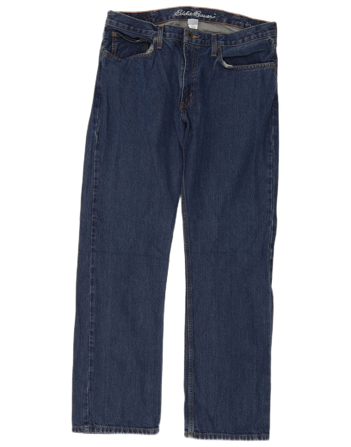 Eddie Bauer Womens Straight Jeans W36 L32 Blue Cotton