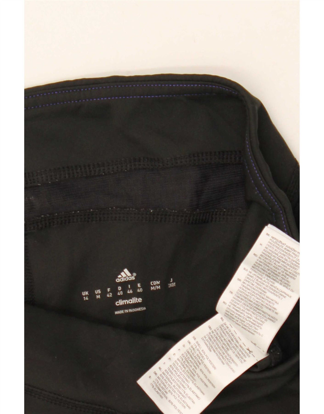 Adidas Γυναικείο κολάν Capri Climalite UK 14 Μεσαίου Μαύρου Πολυεστέρα