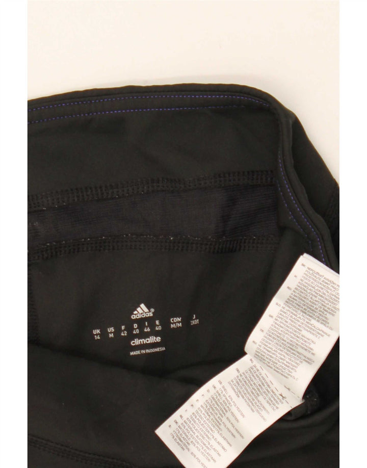 Adidas Γυναικείο κολάν Capri Climalite UK 14 Μεσαίου Μαύρου Πολυεστέρα