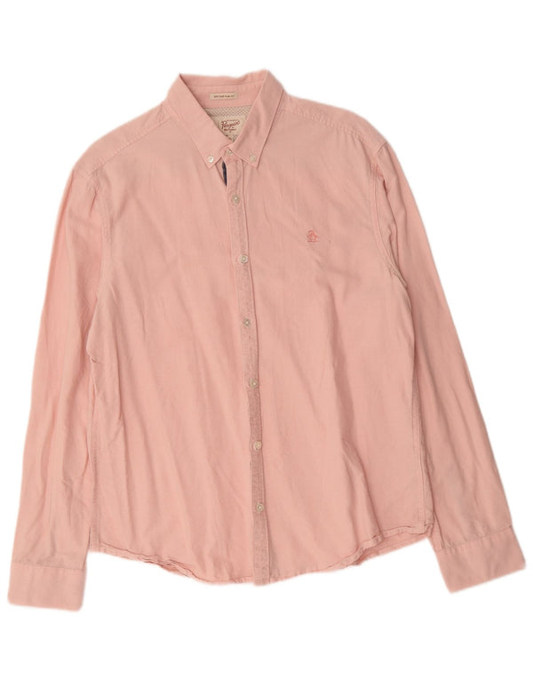 Penguin Heritage Slim Fit Skjorte Large Pink Bomuld
