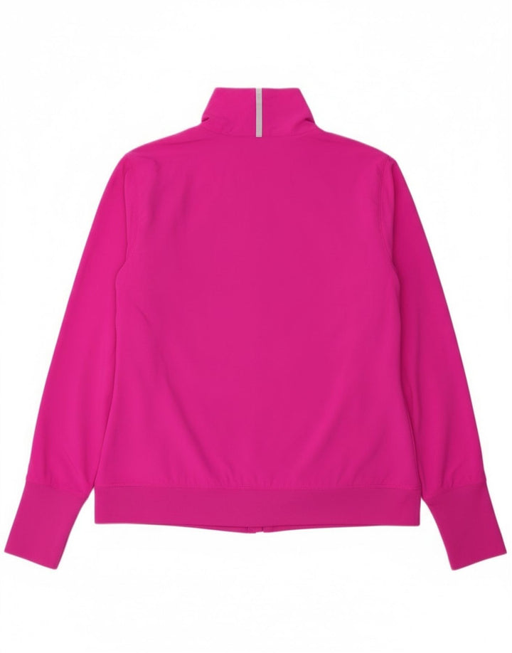 Fila Womens Tracksuit Top Jacket UK 16 Large Pink Polyester
