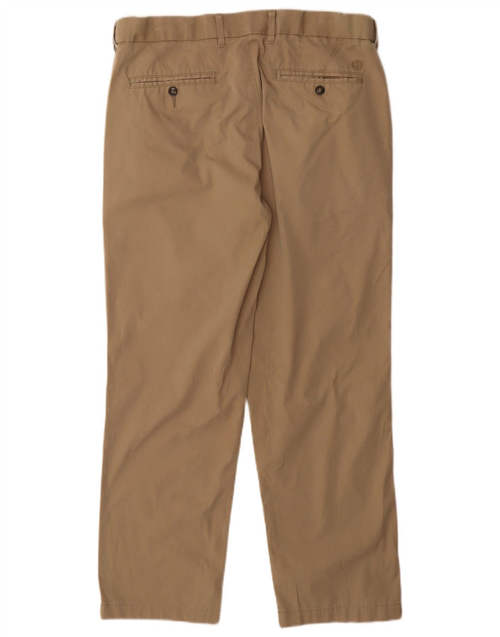 Marks & Spencer Mens Regular Chino Trousers W34 L29 Beige Cotton