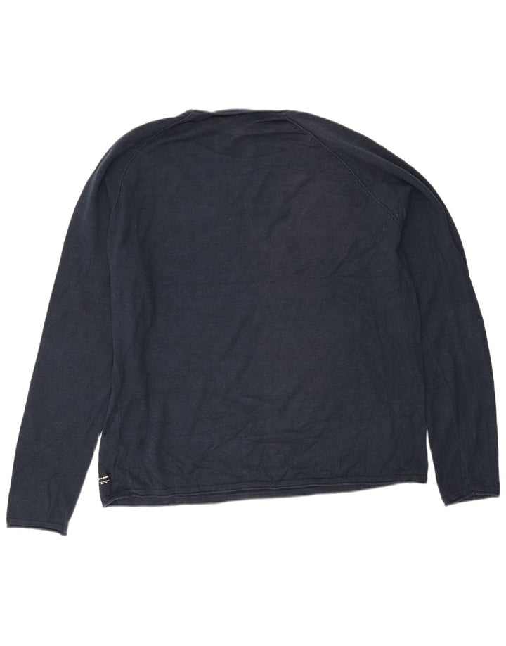 Jack & Jones Mens Top Long Sleeve 2XL Navy Blue