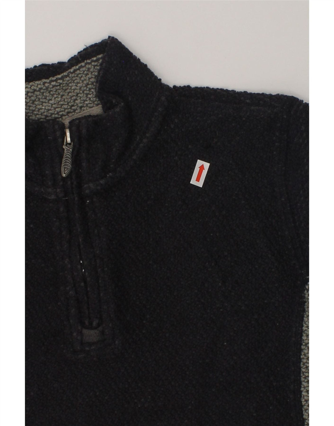WEIRD FISH Boys Zip Neck Sweatshirt Jumper 9-10 Years Navy Blue Cotton | Vintage Weird Fish | Thrift | Second-Hand Weird Fish | Used Clothing | Messina Hembry 