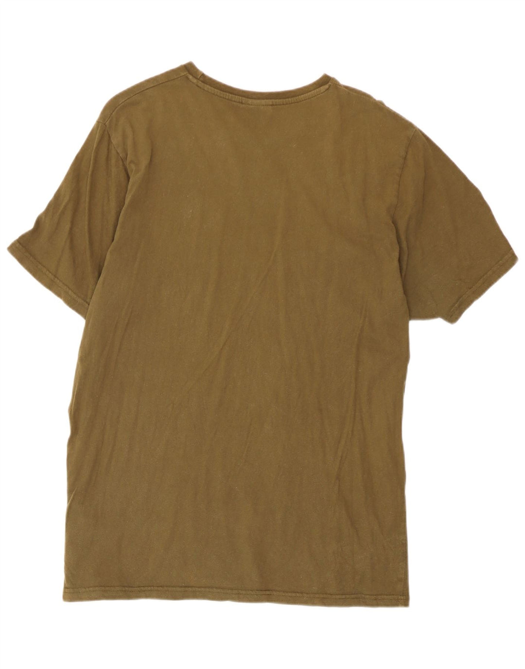 Ellesse Mens T-Shirt Top XL Khaki Cotton