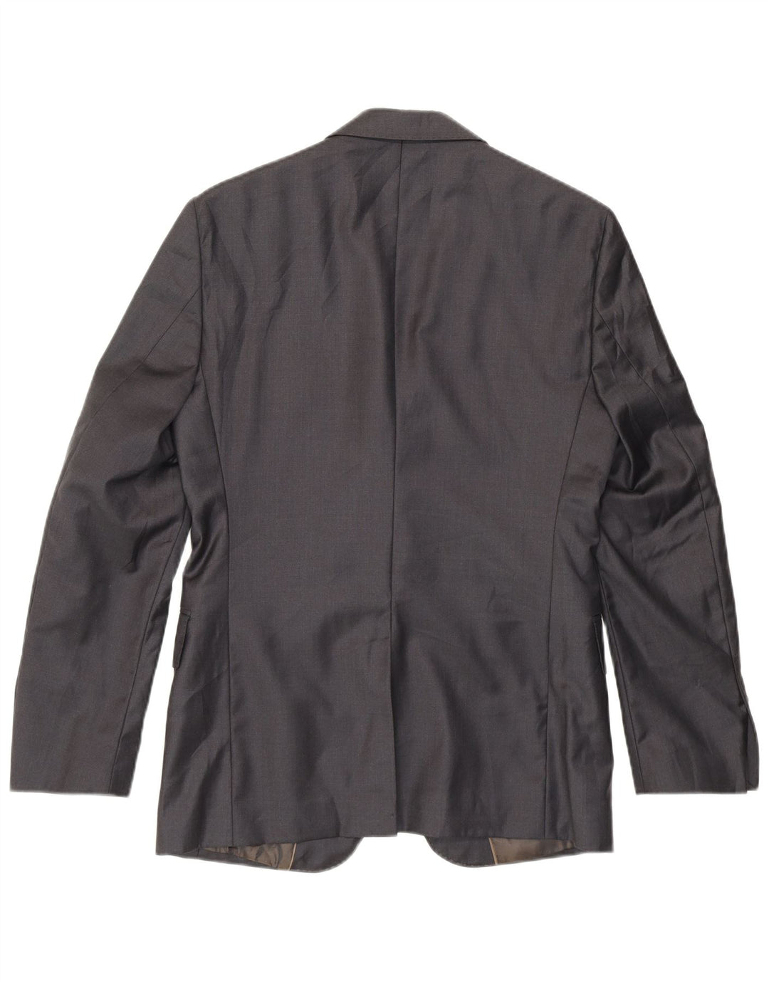 Zara Veste Blazer Coupe Classique à 2 Boutons pour Homme EU 46 Petite Laine Grise