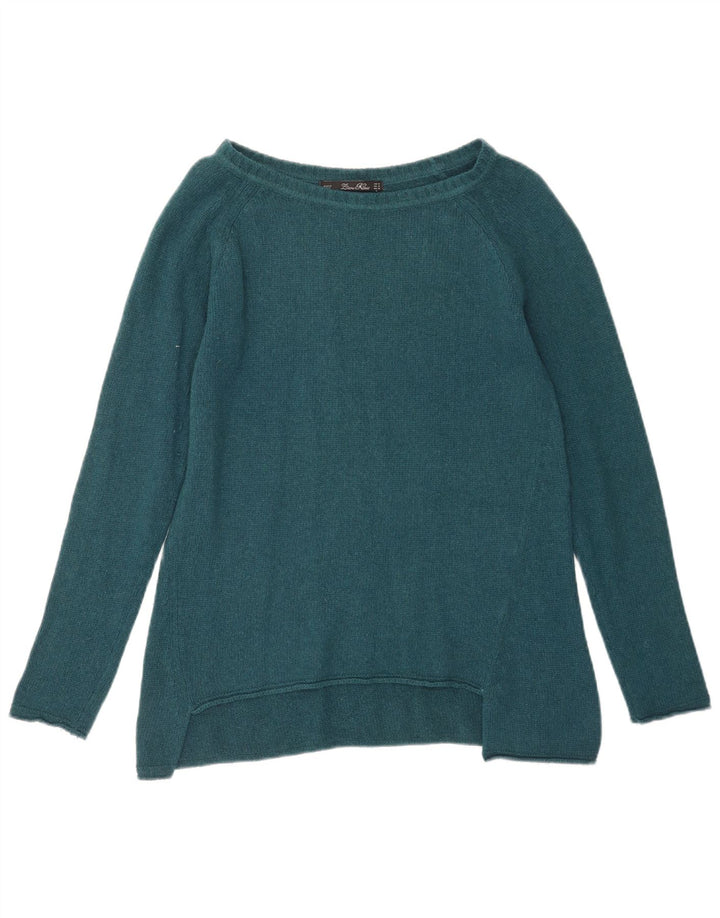 Zara Womens Boat Neck Jumper Sweater UK 14 Medium Green