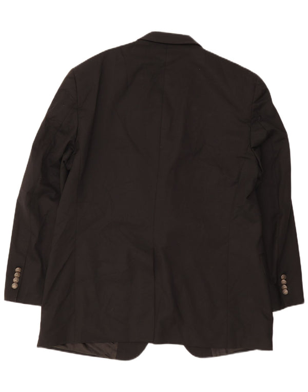 Jachetă pentru bărbați Brooks Brothers, cu 2 nasturi, UK 44 2XL, lână neagră, clasică