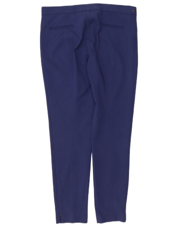 Spodnie damskie Zara Slim Casual XL W32 L30 Granatowa bawełna