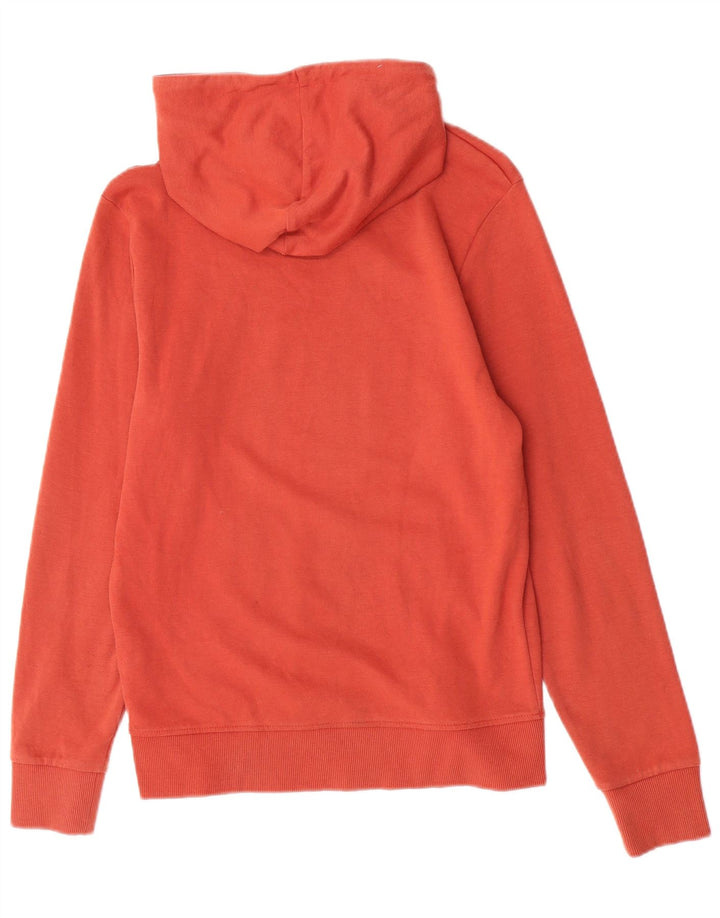 Jack & Jones Mens Hoodie Jumper Small Orange Cotton