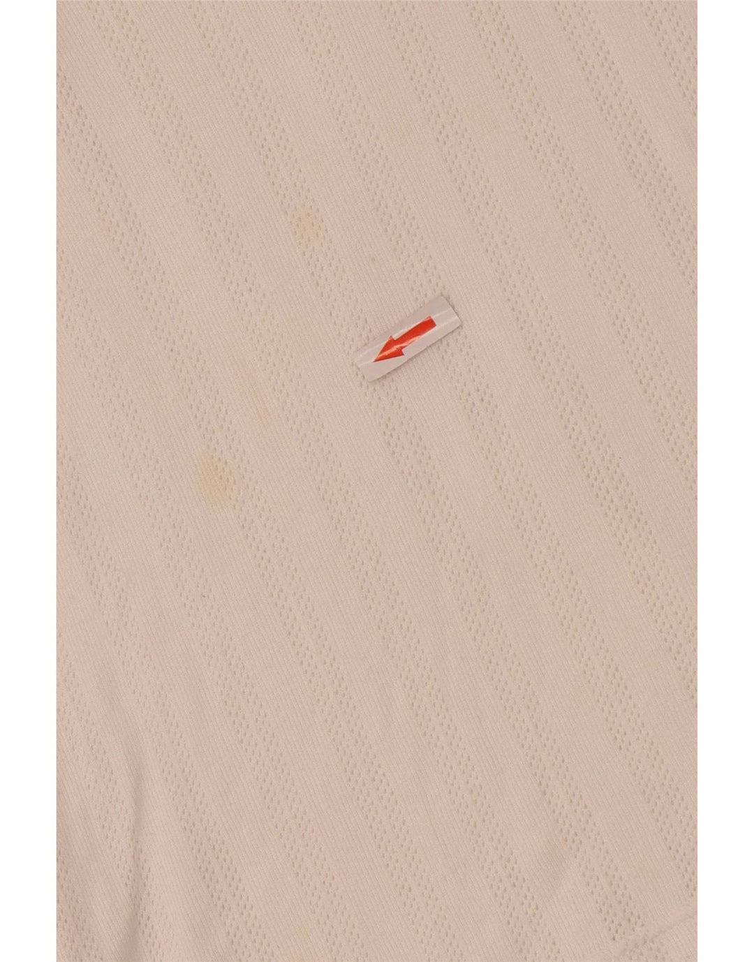 Sergio Tacchini Womens Sleeveless Polo Shirt EU 38 Medium White Fair Isle