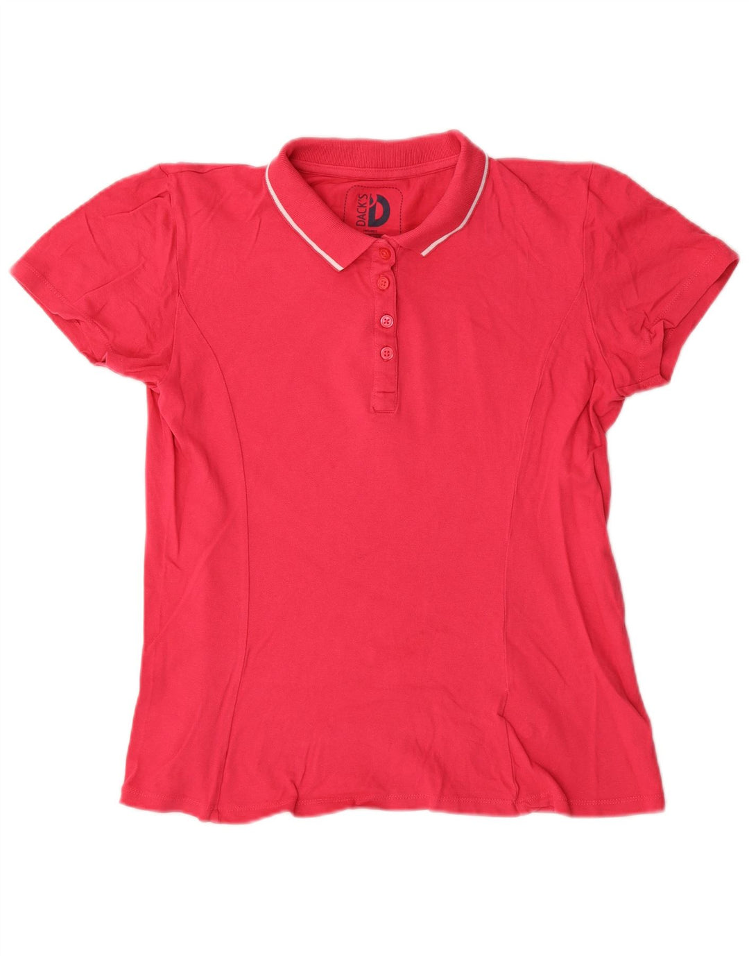 Dack's Womens Polo Shirt UK 18 XL Red Cotton