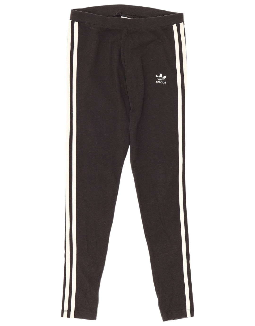 Adidas Womens Leggings UK 10 Small Black Cotton