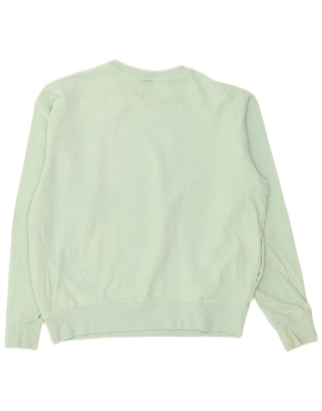 Fila Womens Sweatshirt Jumper UK 14 Medium Turquoise Cotton