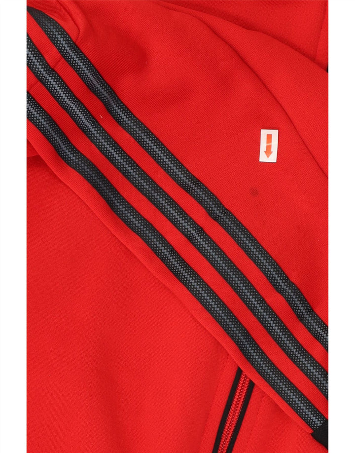 Adidas Mens Climalite Tracksuit Top Jacket 2XL Red Polyester