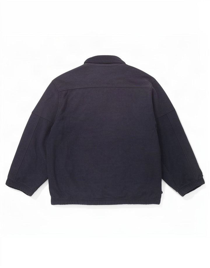Champion Mens Fleece Jacket UK 40 Large Navy Blue Colourblock Polyester