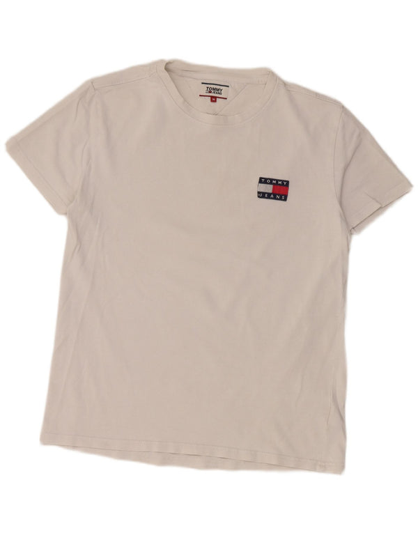 Camiseta masculina Tommy Hilfiger Top médio algodão branco