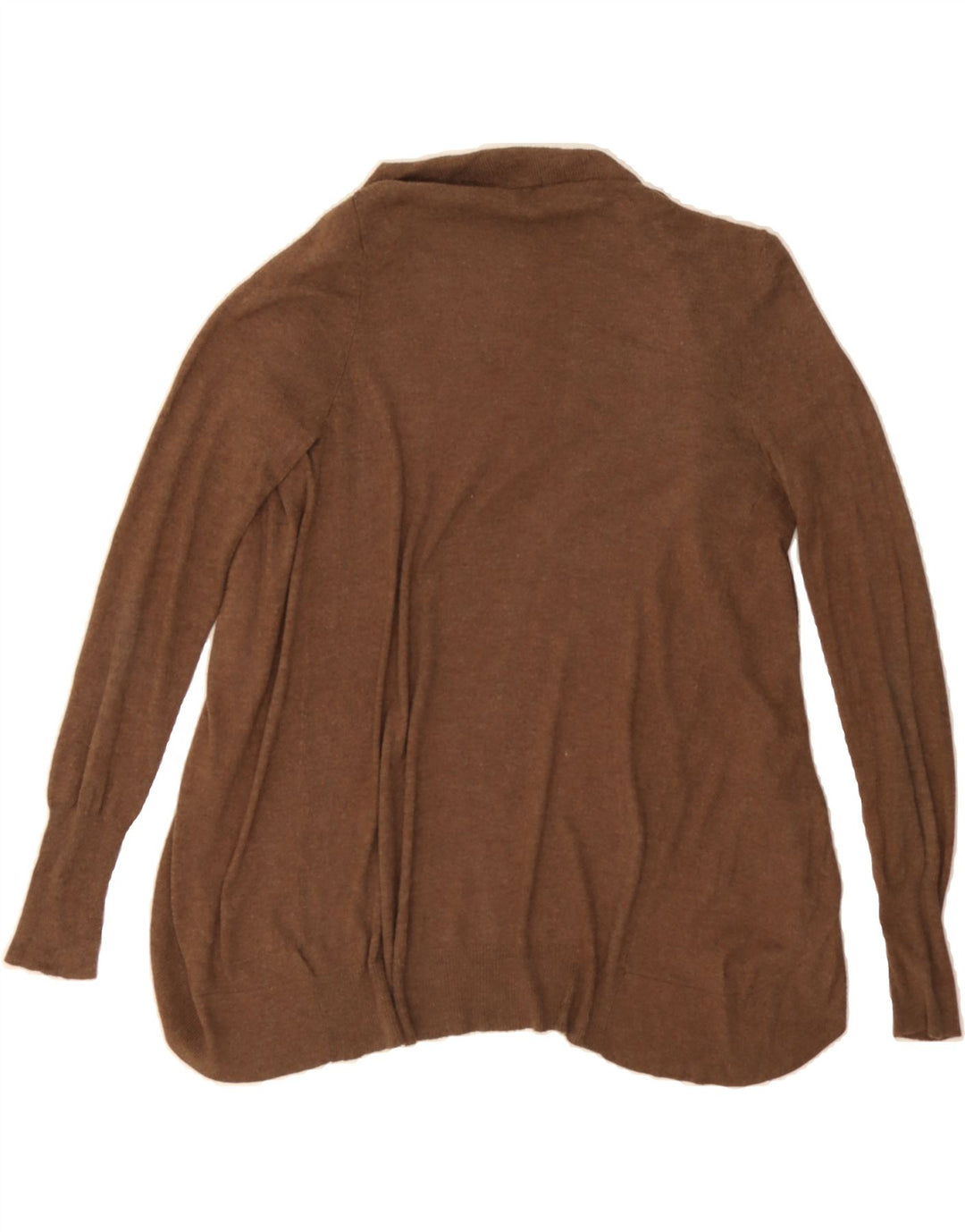 MOSSIMO Womens Open Cardigan Sweater UK 12 Medium Brown Nylon Vintage Mossimo and Second-Hand Mossimo from Messina Hembry 