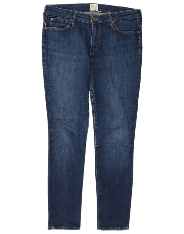 Lee Damen Scarlett Skinny Jeans W32 L31 Marineblaue Baumwolle