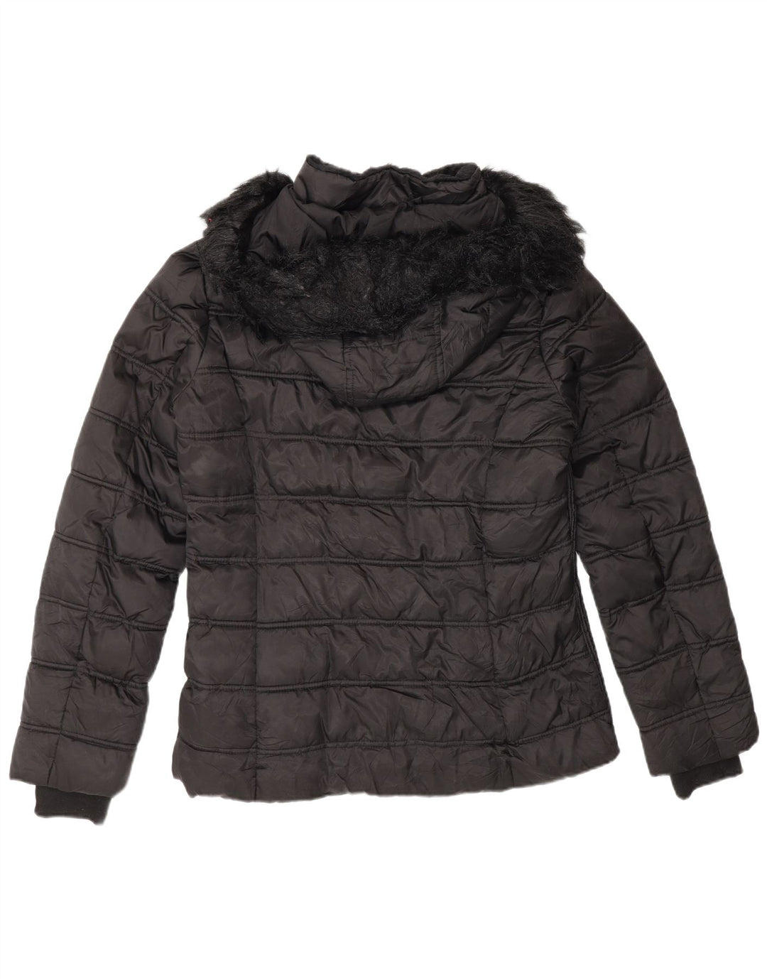 Nautica Womens Padded Jacket UK 16 Large Black Polyester