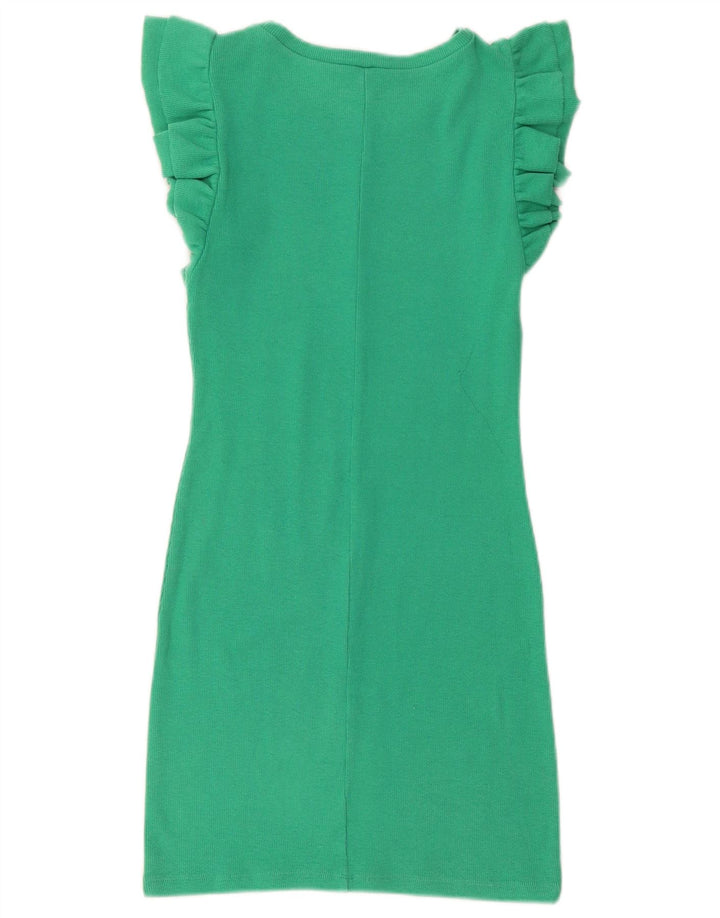 Zara Womens Sheath Dress UK 12 Medium Green