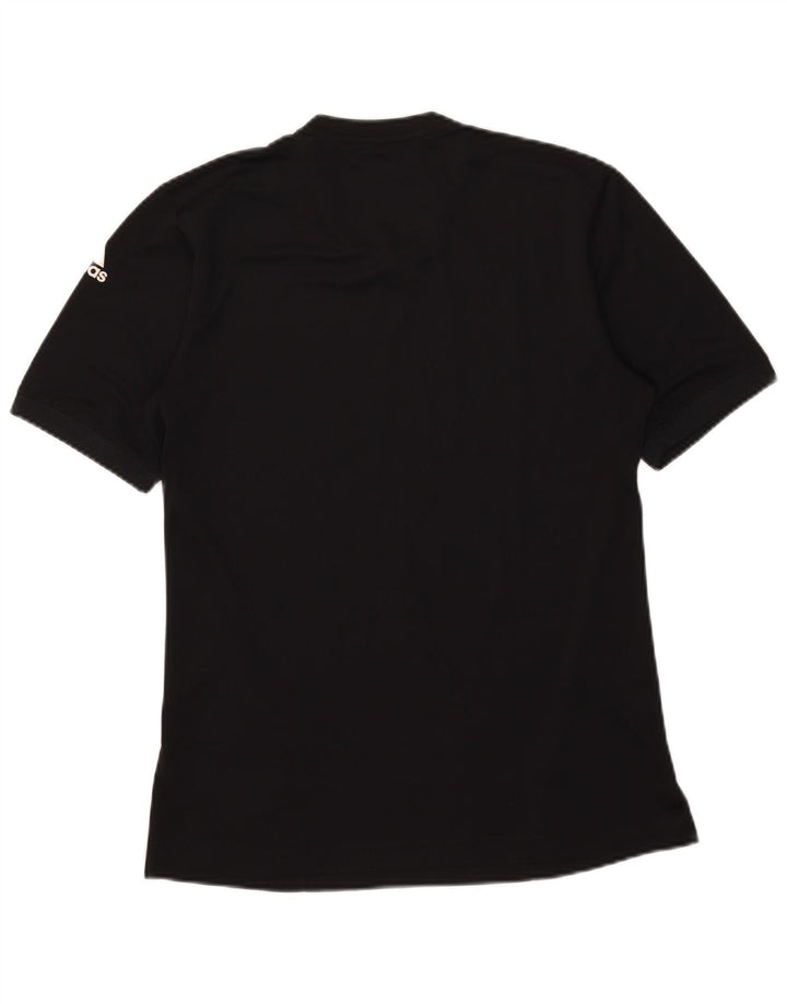 Adidas Herren Climalite T-Shirt Top Small Schwarz Polyester
