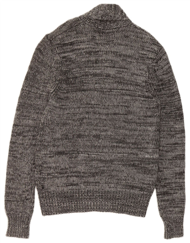 Levi's Mens Slim Fit Cardigan Sweater Small Grey Flecked Viscose