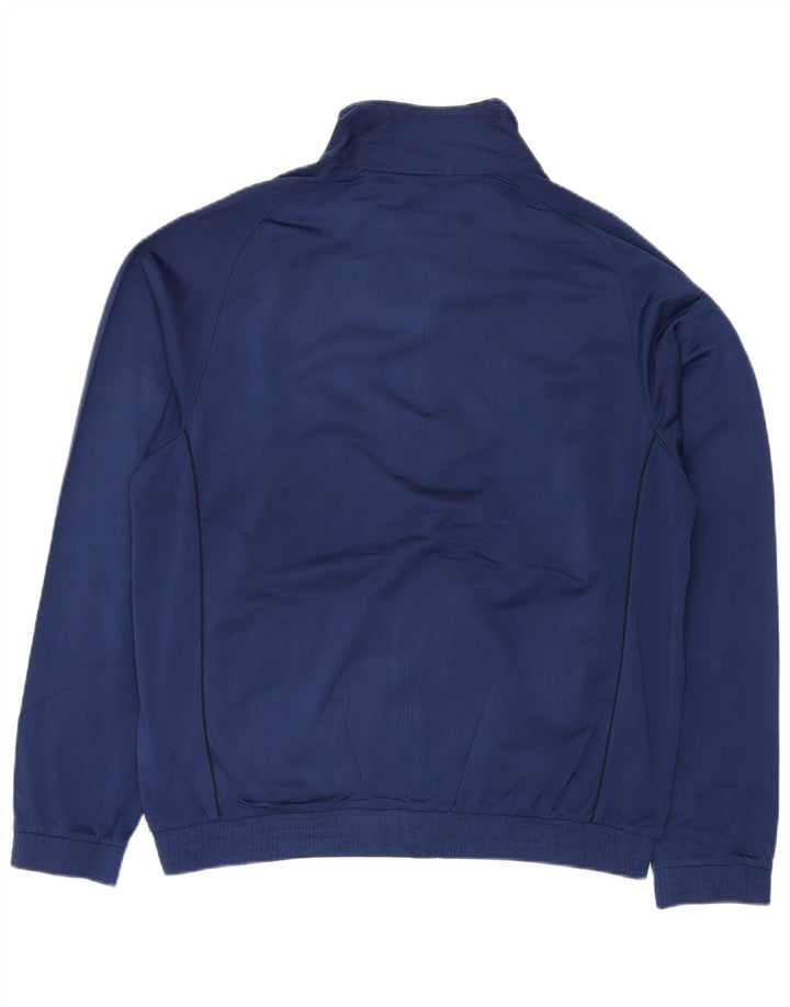 Champion Mens Tracksuit Top Jacket 2XL Navy Blue Polyester