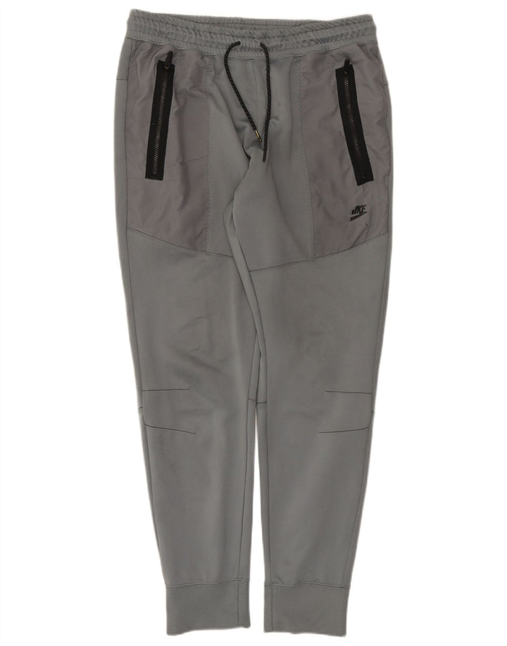 Nike Mens Therma-Fit Tracksuit Trousers Joggers Large Grey Polyester