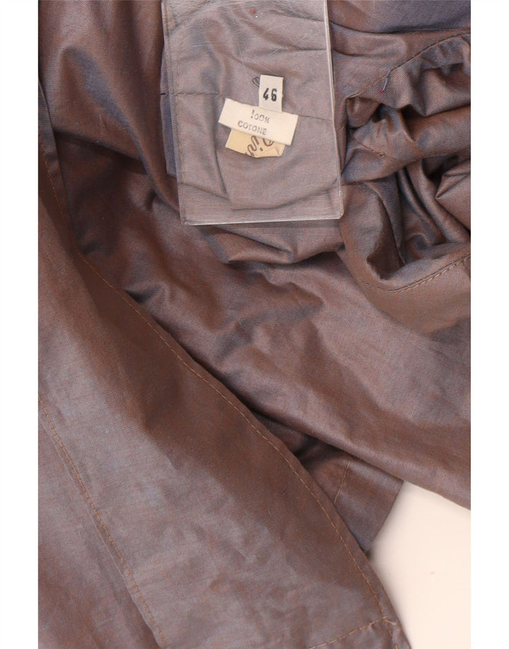 Abrigo vintage para mujer IT 46 Algodón marrón grande