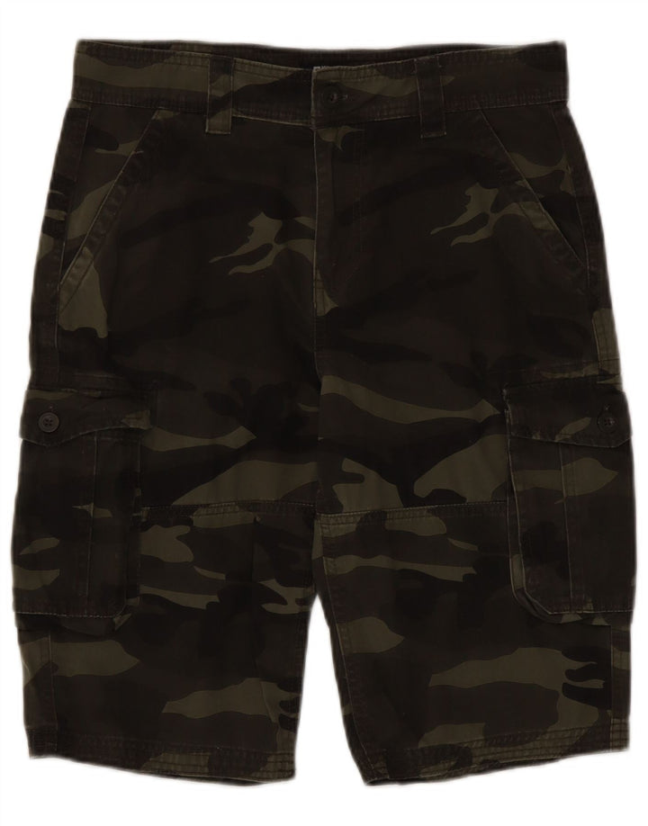 Mountain Warehouse Herre Cargo Shorts W30 Mellemgrøn Camouflage Bomuld